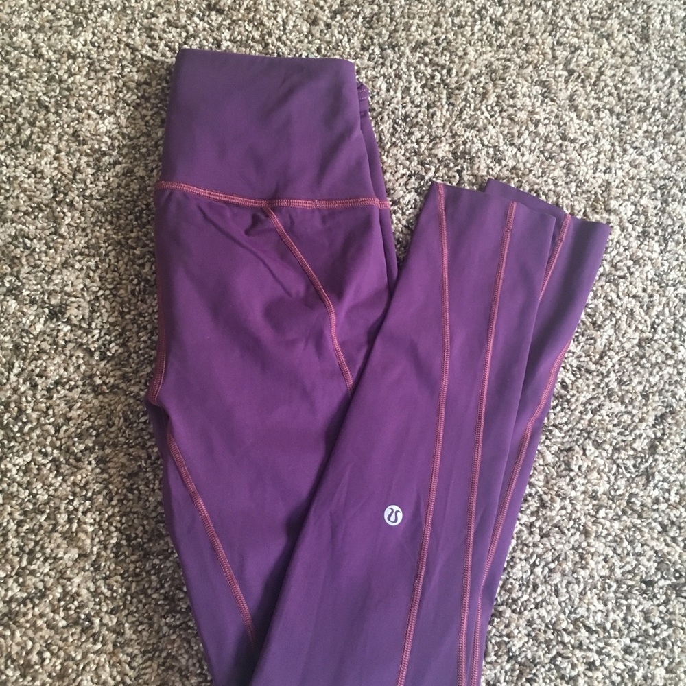 Lululemon magenta tights 4 Nulux